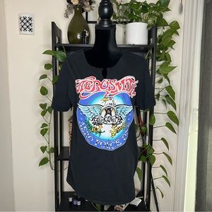 Cut up Aerosmith T-shirt
